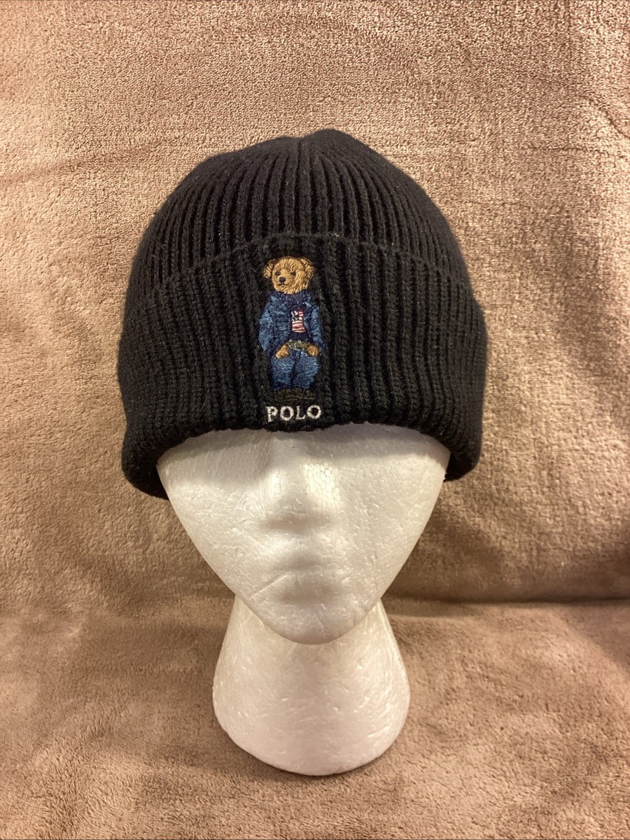 6r783 ポロ ラルフローレン ポンポン ニット帽 ダウンヒル スキー