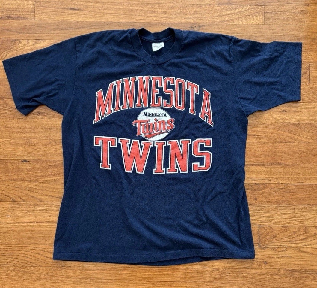 90's Minnesota Twins クーパーズタウン XL古着ゲームシャツ 2024 90's