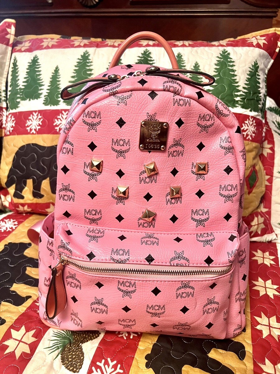︎MCM ソフトピンク smallサイズ リュック 正規品‪‪︎‬‬