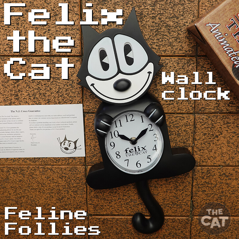 Felix The Cat Rare Wall Clock Out of Print Vintage Collectible