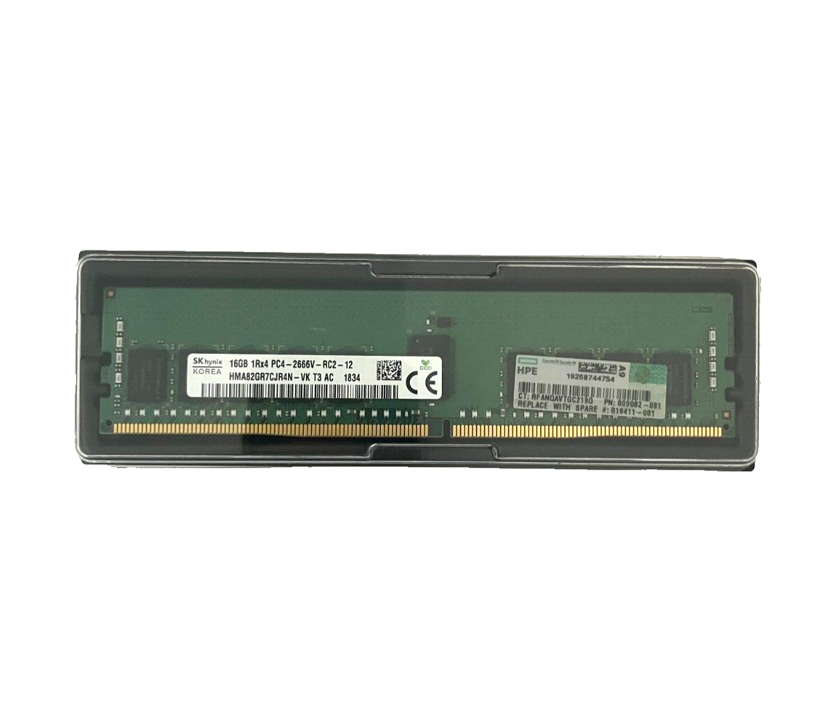 16GB 1Rx4 PC4-2666V-RC2-12 HMA82GR7CJR4N-VK T3 AC 834 SKHYNIX RAM