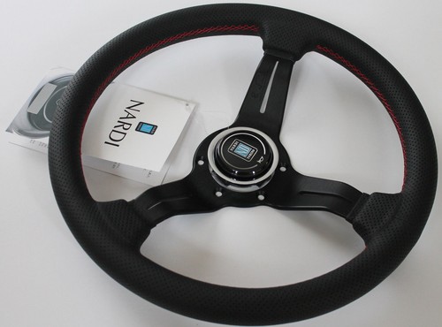 NARDI PERSONAL BLITZ 33 Steering wheel Black PU, black spokes | eBay