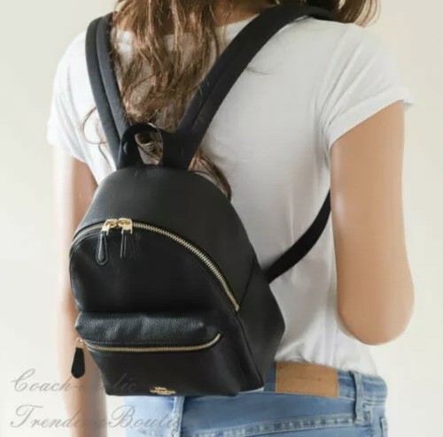 COACH Mini Charlie Backpack Leather Shoulder Bag BNWT. RRP $295.00