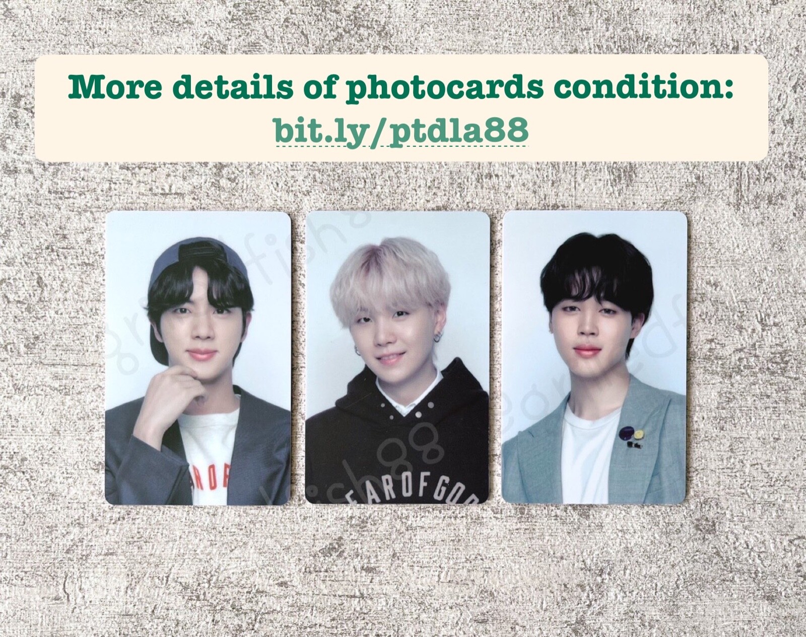 BTS ユンギ トレカ ミニフォト 3カット ステッカー ラキドロ セット