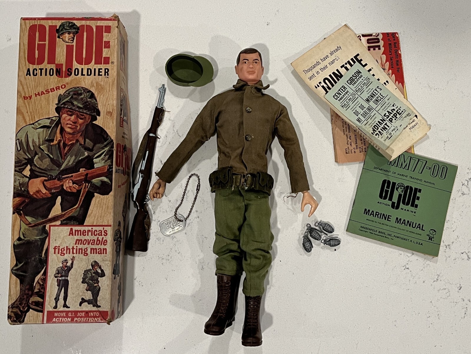 レア物 60年代 GIJOE（GIジョー）アクションマリーン 当時物
