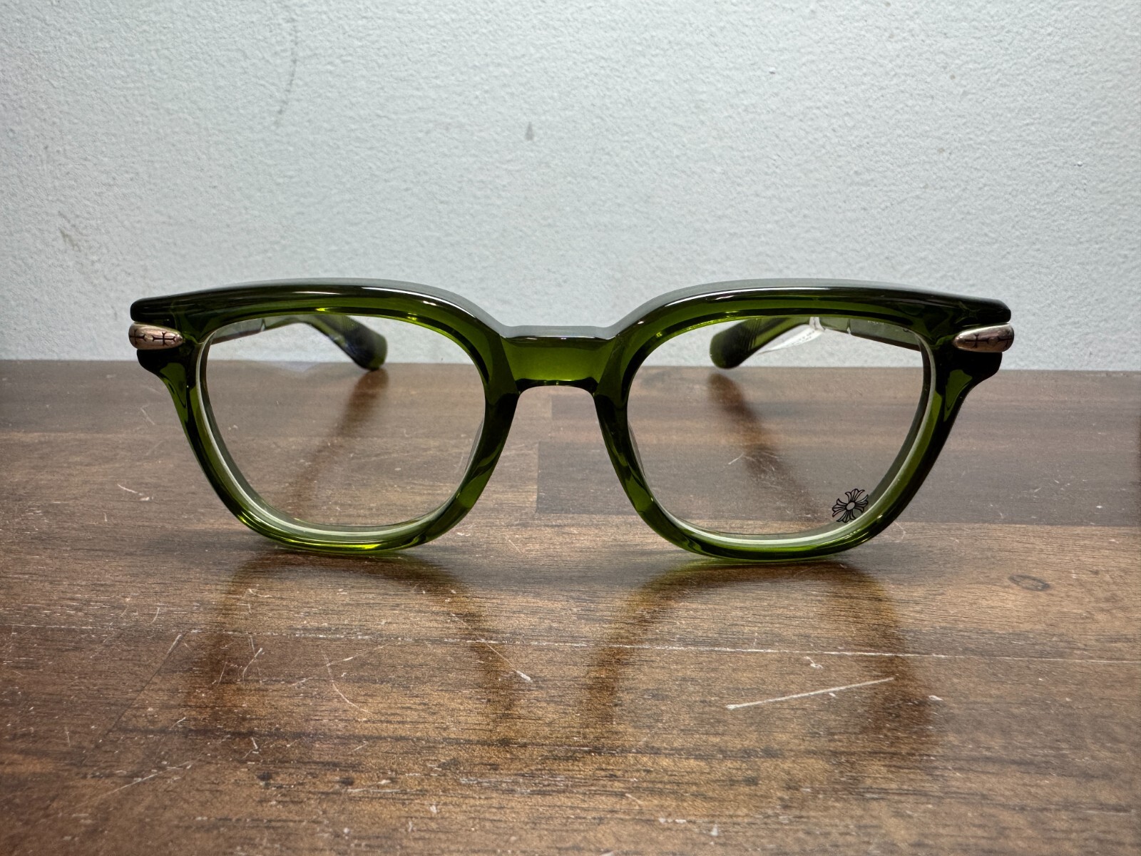 Chrome Hearts Drippin Dark Olive Glasses | eBay
