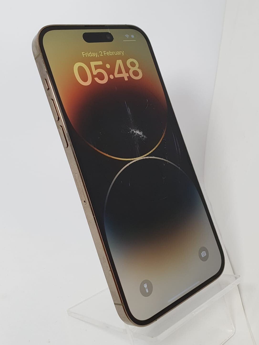 Apple iPhone 14 Pro Max - 128GB Gold Unlocked - Grade D - Cracked