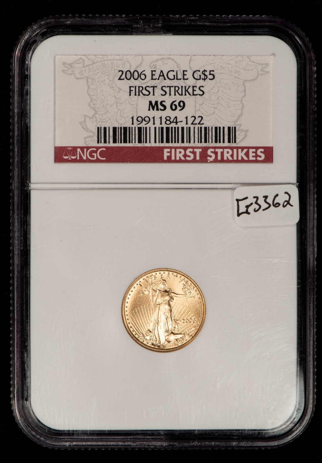 2006 G$5 1/10 oz Gold American Eagle - First Strike - NGC MS 69