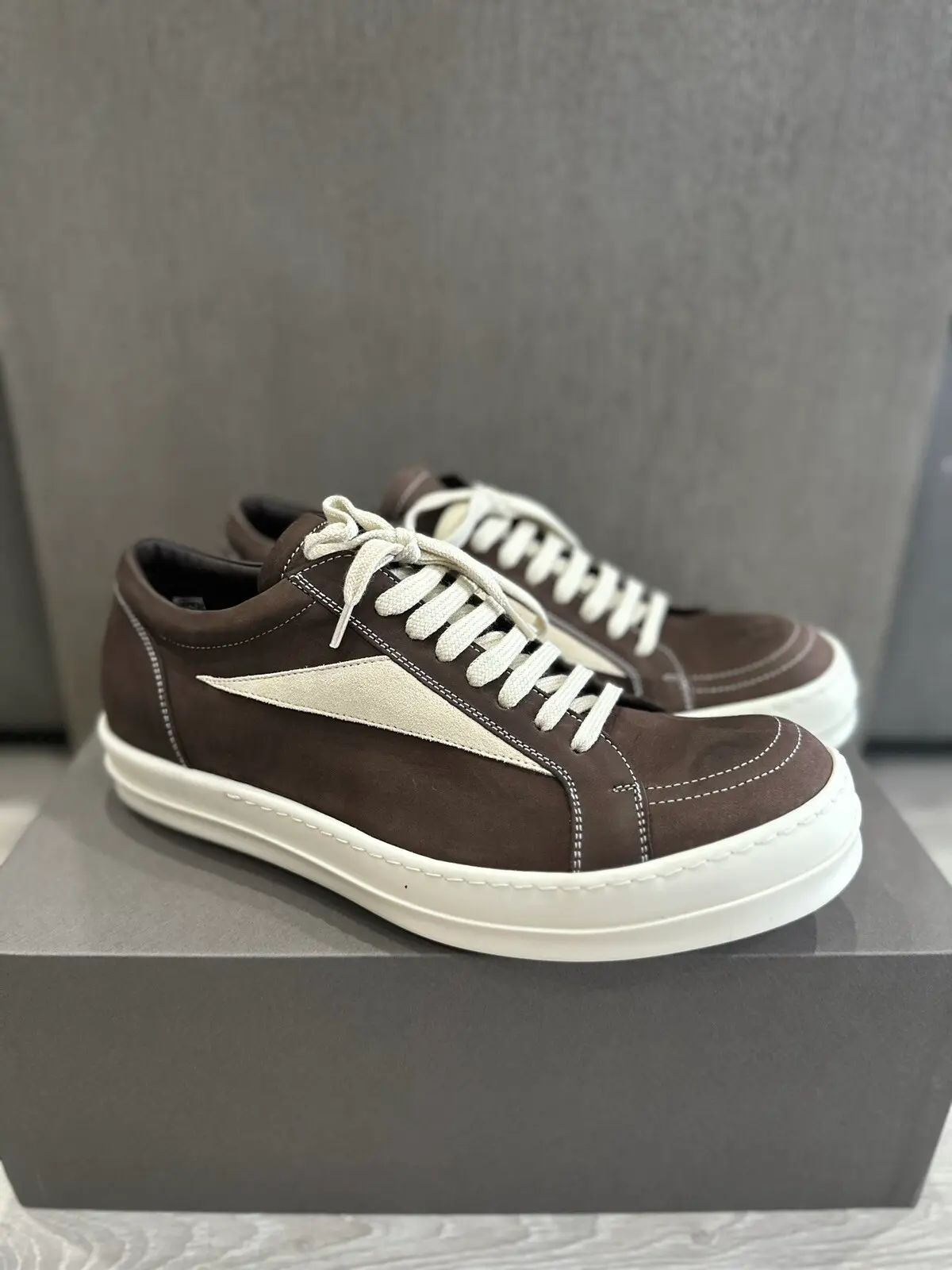 RICK OWENS VINTAGE SNEAKER BROWN LUXOR FW23 43 | eBay