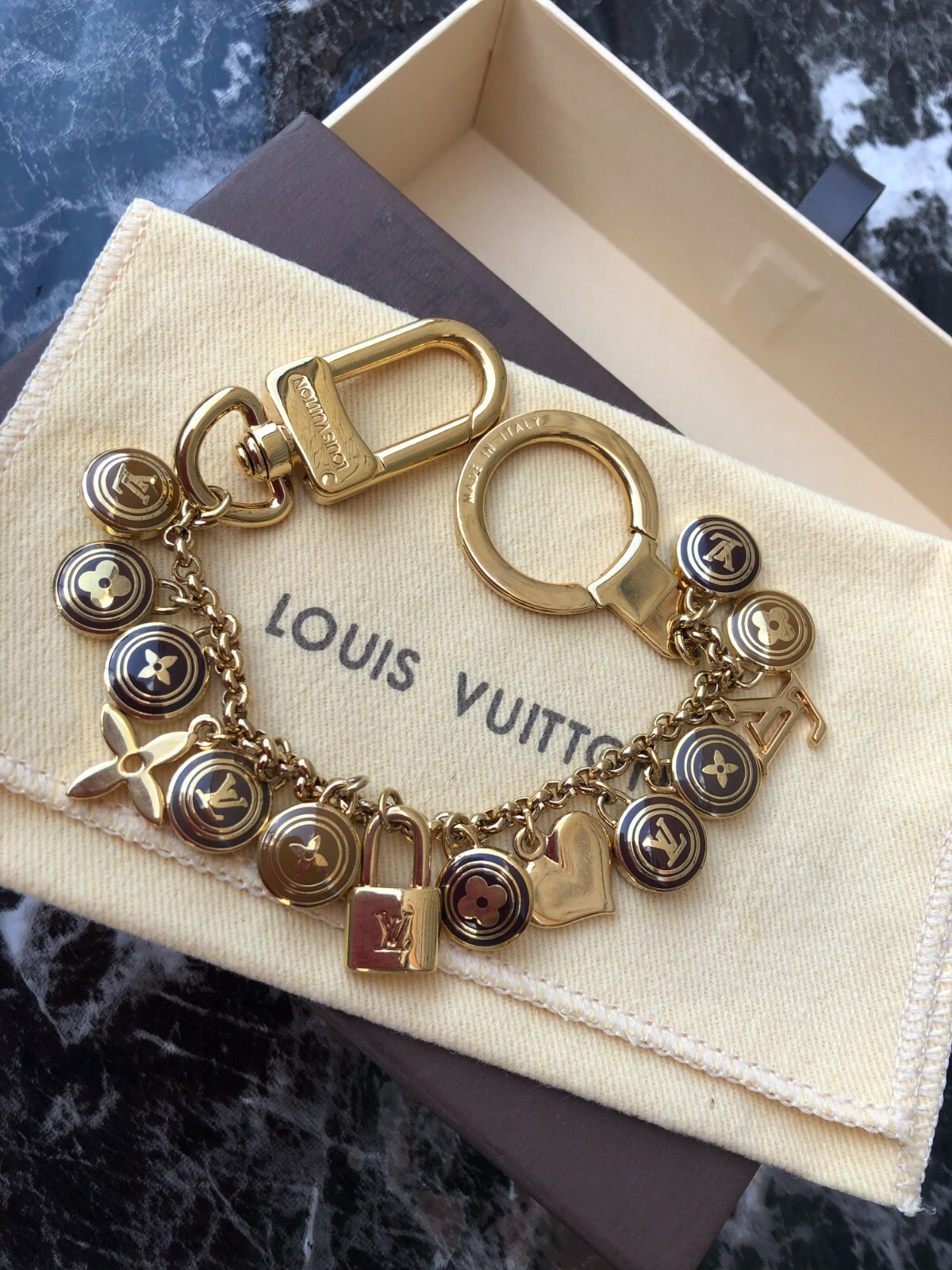 LOUIS VUITTON Bag charm AUTH Porto cle Bastille LV 59 | eBay