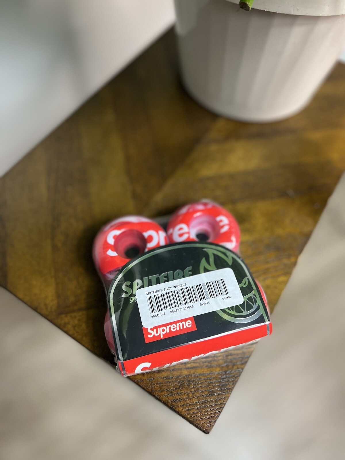 Supreme Spitfire Shop Wheels (Set of 4) (Red) 54MM Fall Winter