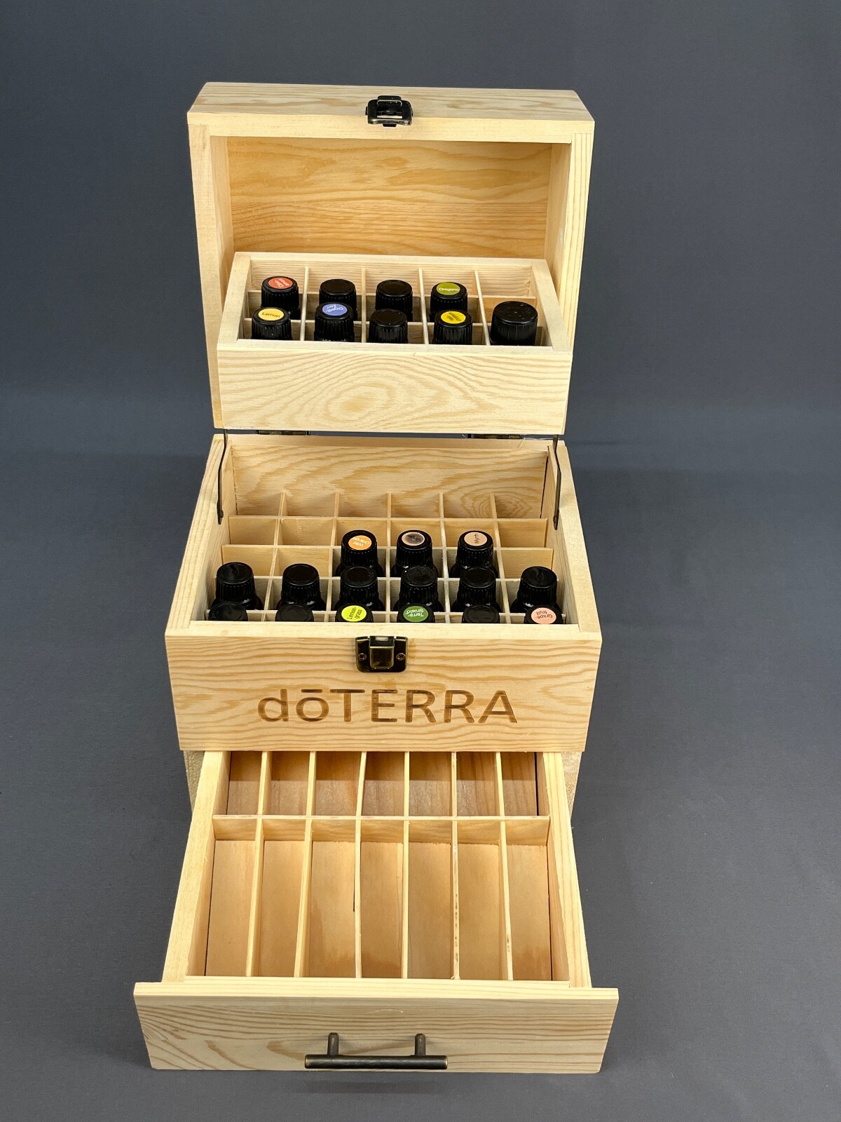 doTERRA エッセンシャルオイルセット ウッドボックス付き doTERRA