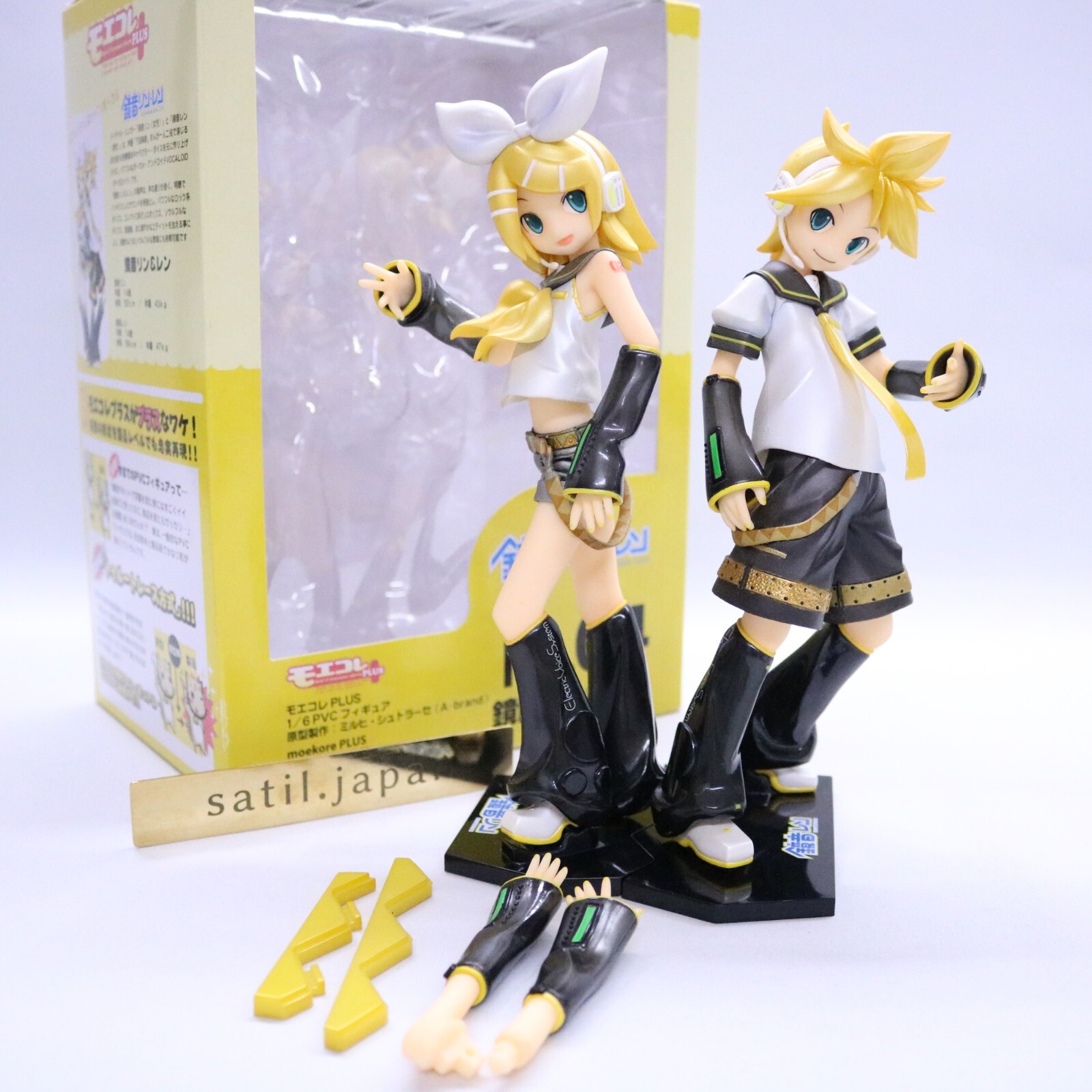 VOLKS Moekore plus Kagamine Rin, Kagamine Len No.04 Figure Japan