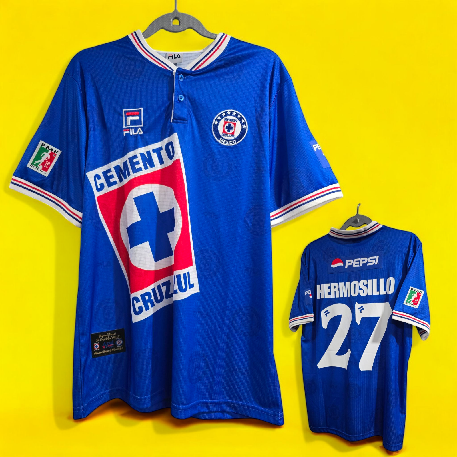 CRUZ AZUL Home - Football Soccer - Champion 97/98 - HERMOSILLO#27