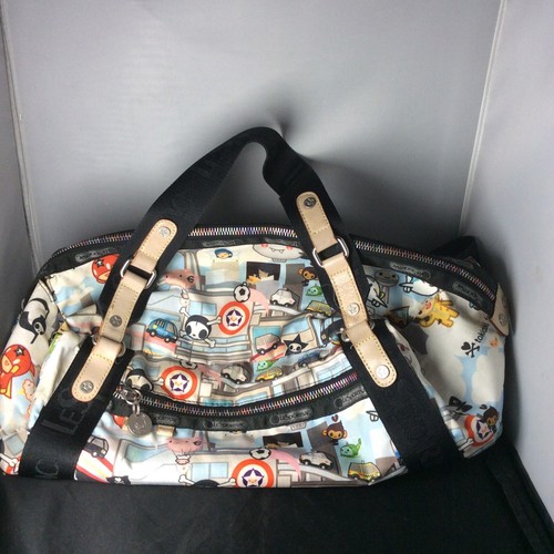 LeSportsac Tokidoki collaboration bag USED Multiple Zippers | eBay