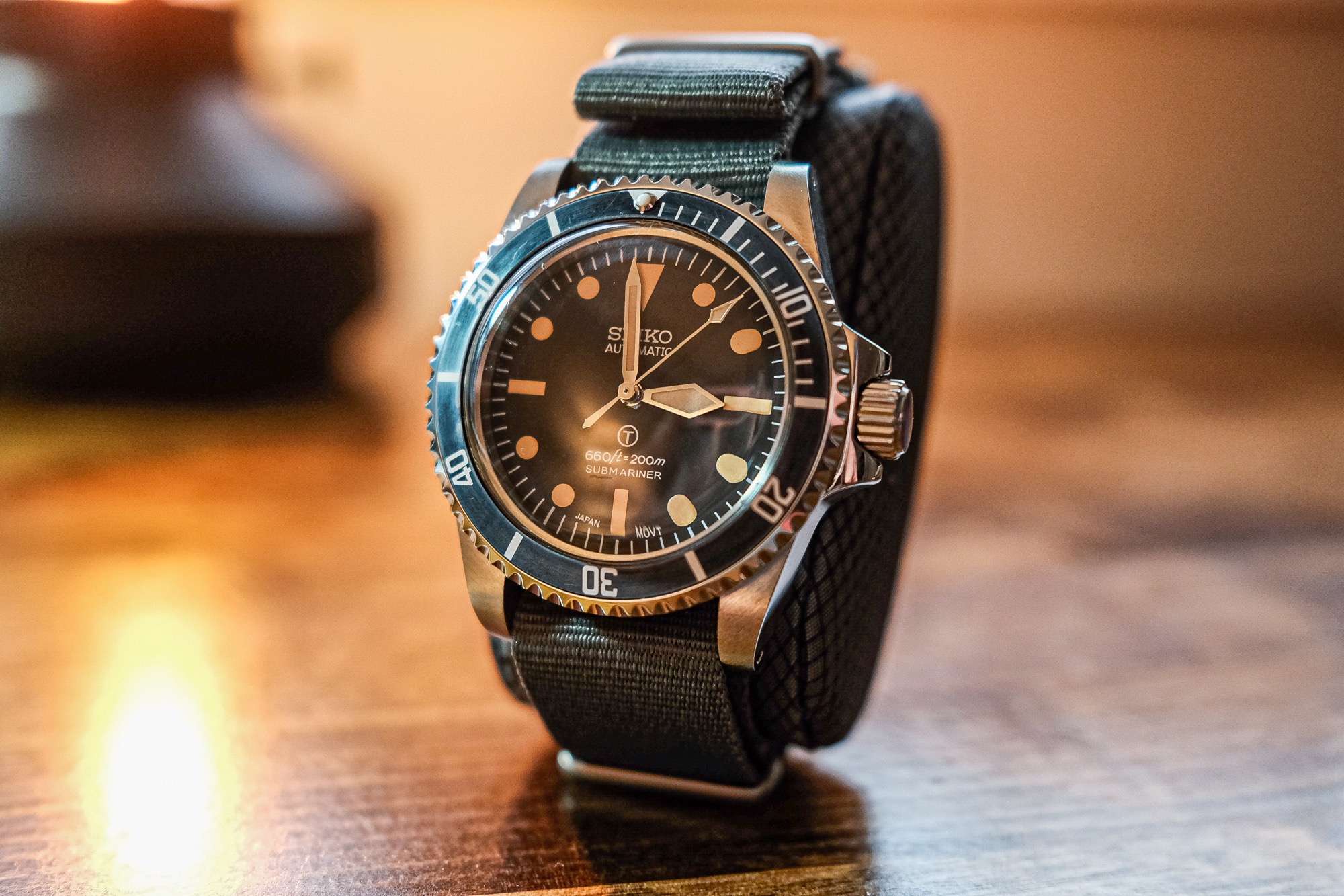 初めてのビルド - ミルサブ風オマージュ NH35 : r/SeikoMods