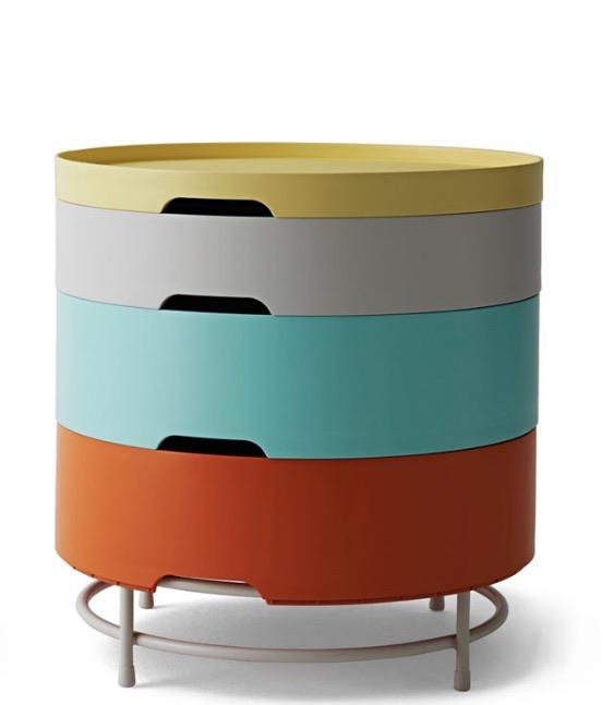 This 2014 IKEA side table, ideally in these colors, but could do