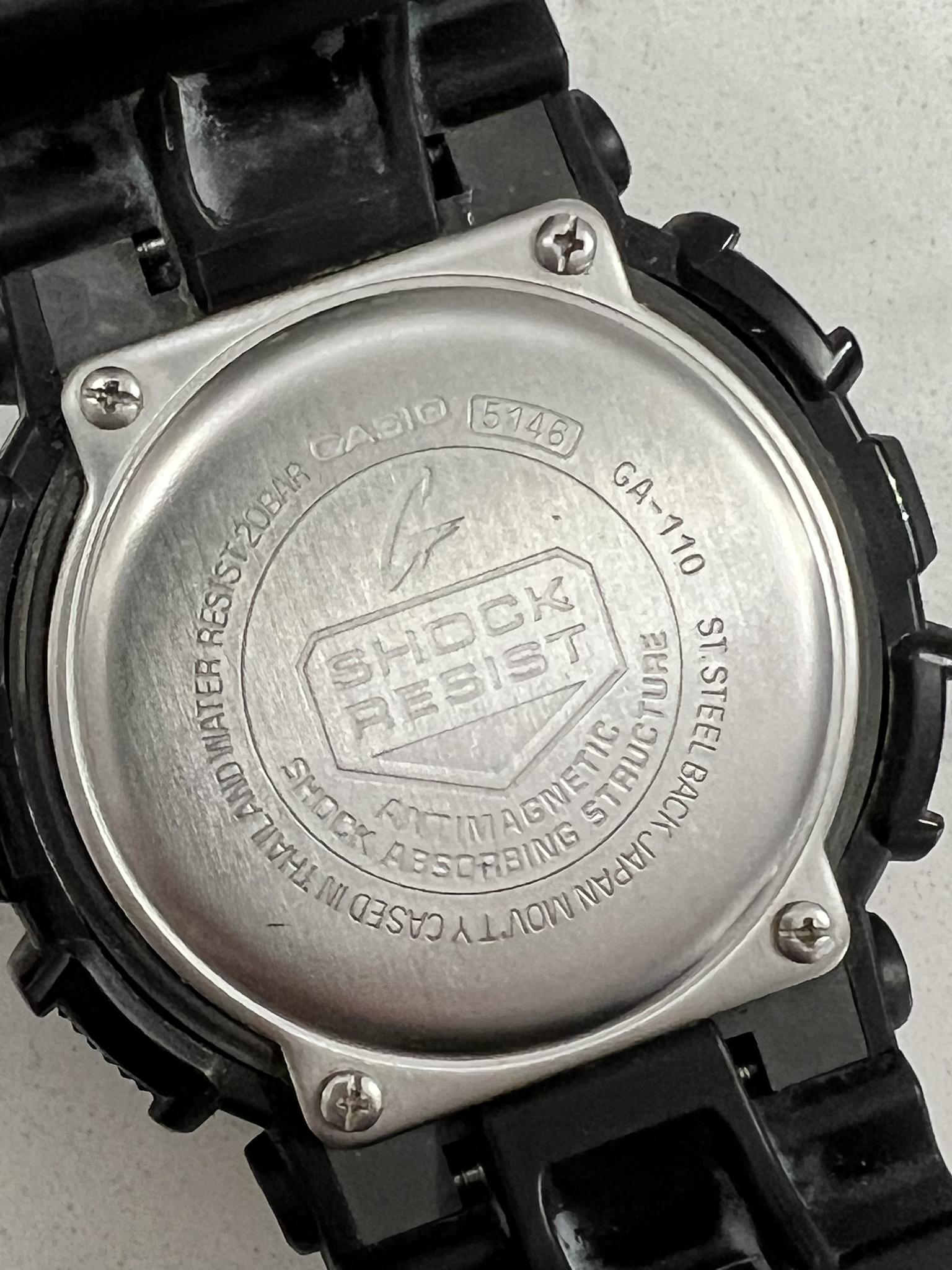 G-SHOCK GA-110 でシリアルナンバーがないって？本物？それとも違う