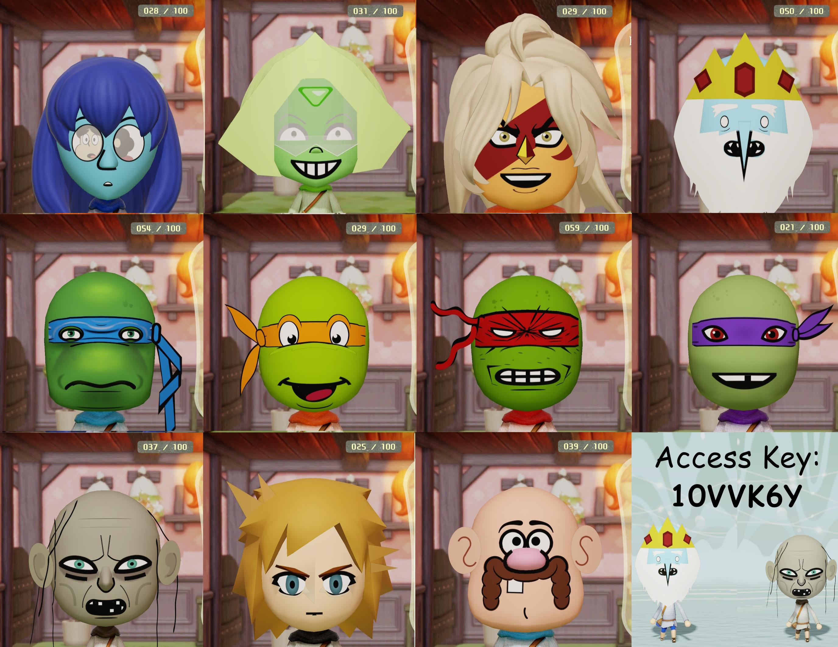 Hi there! Just wanted to share some of the miis I've been making