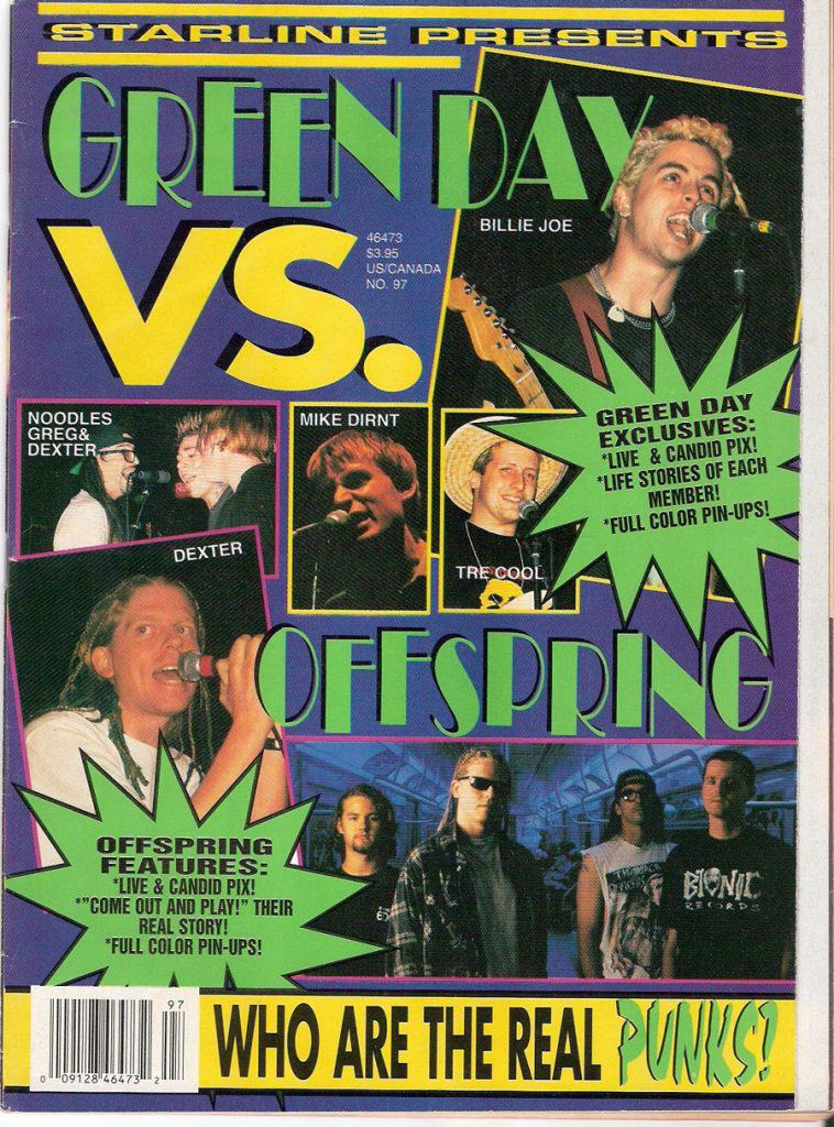 グリーン・デイとオフスプリングを対決させてる昔の雑誌、90年代 : r