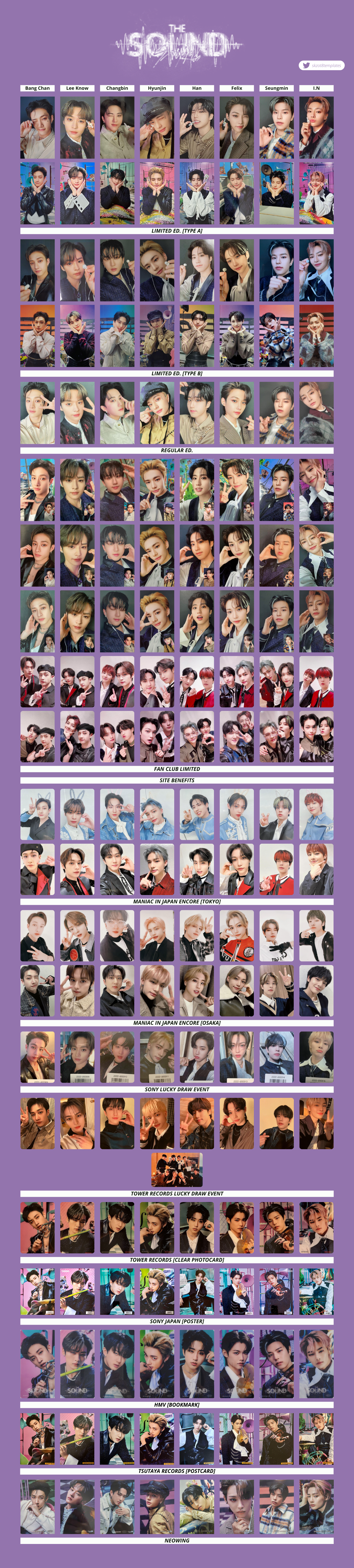 Stray Kids The Sound Template (updated) : r/skzcollection