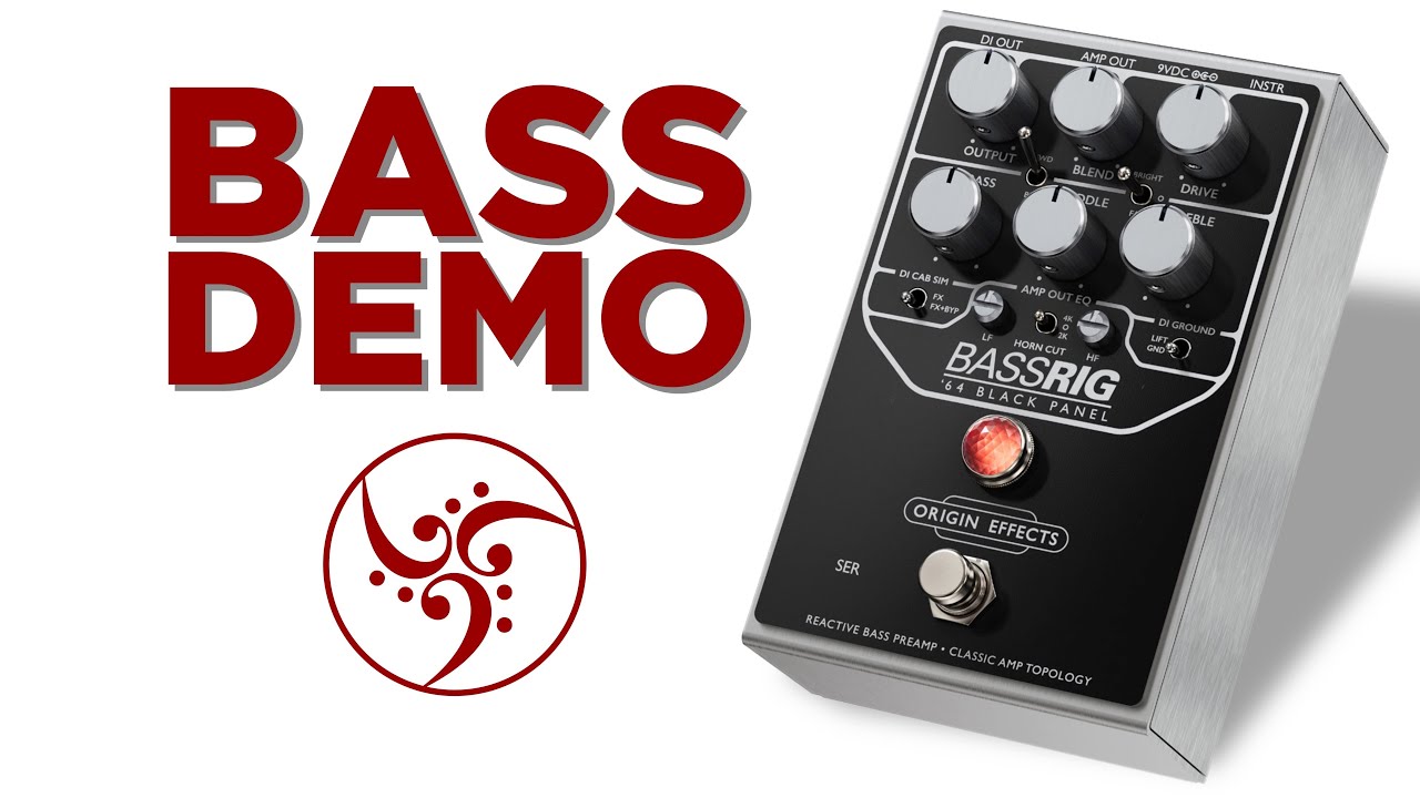 Origin Effects BASSRIG '64 Black Panel Bass Preamp Demo - YouTube