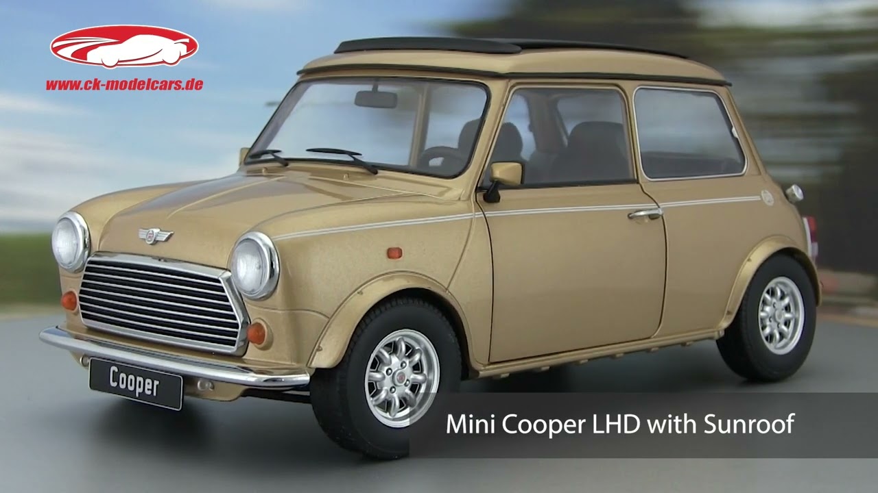 KK-Scale 1:12 Mini Cooper LHD with Sunroof gold metallic