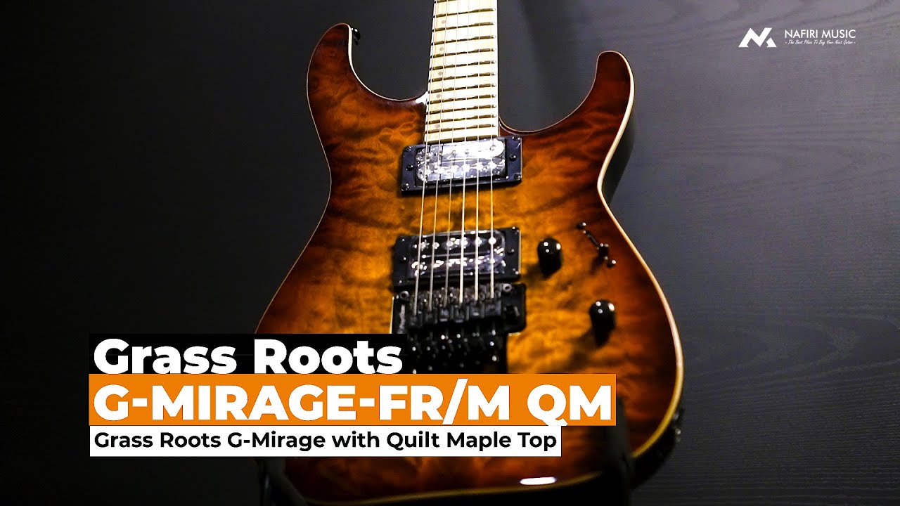 Grass Roots G-Mirage with Floyd Rose in Tiger Eye Sunburst - YouTube