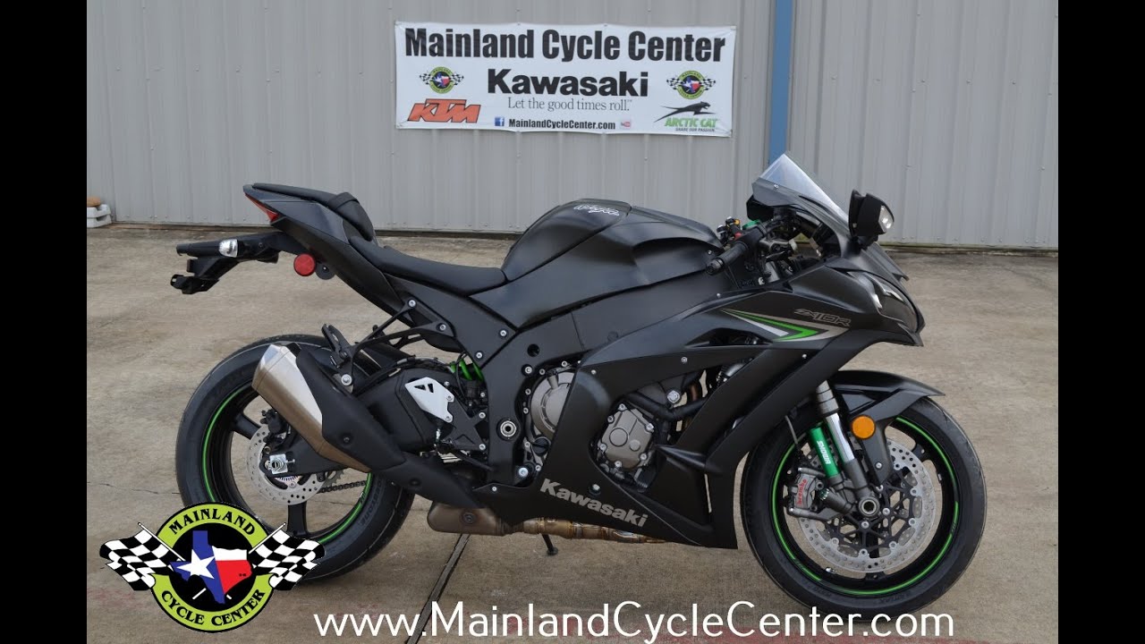 $15,999: 2016 Kawasaki ZX10R ABS Metallic Matte Carbon Gray