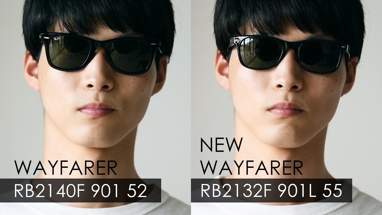 レイバン人気サングラス】WAYFARER（rb2140f）とNEW WAYFARER（rb2132f
