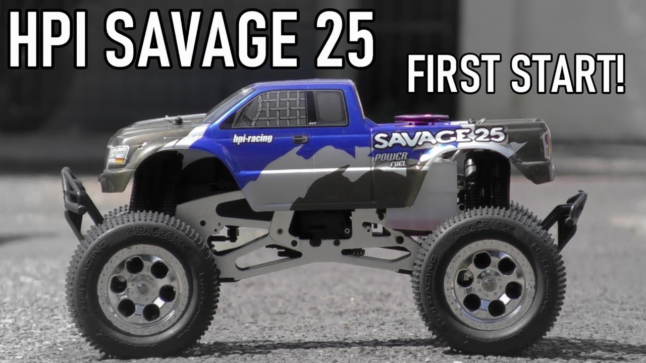 I bought a HPI SAVAGE 25! Firing Her Up - YouTube