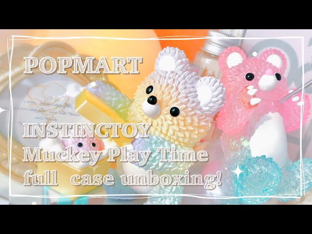 POPMART INSTINCTOY Muckey Play Time series full case unboxing