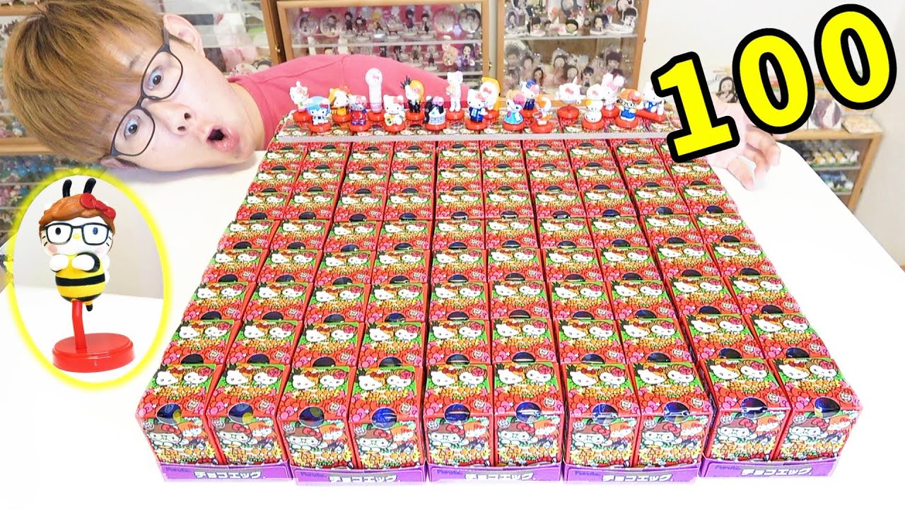 100 pieces opened] Hello Kitty Chocolate Eggs 2nd collaboration