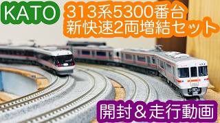 Nゲージ】KATO 313系5300番台 新快速2両増結セット 開封＆走行動画/[N