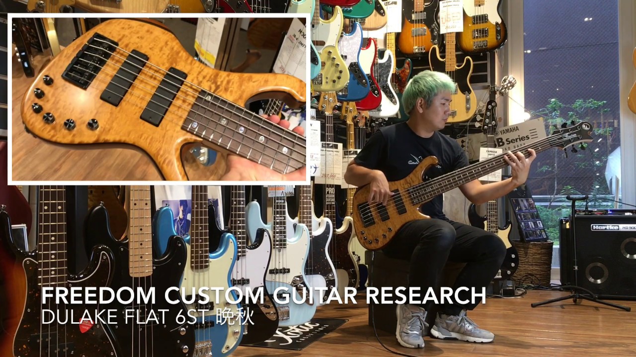 Freedom Custom Guitar Research Dulake Flat 6st 晩秋 - YouTube