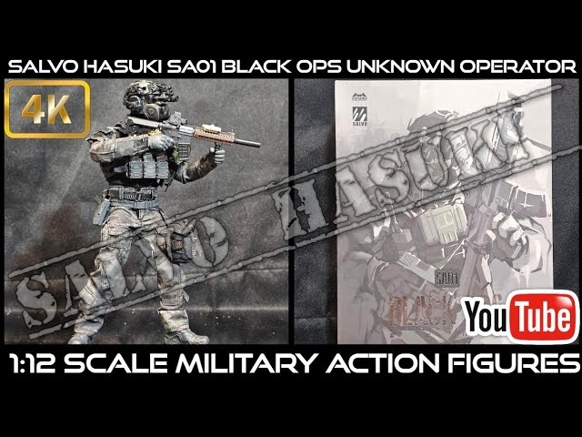 Salvo Hasuki SA01 Black Ops Unknown Operator 1:12 Scale Military