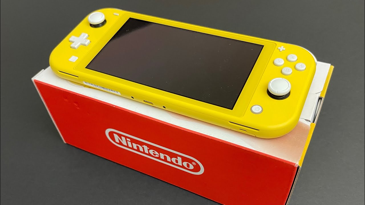 Yellow Nintendo Switch Lite Unboxing - YouTube