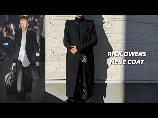 RICK OWENS] The man who finally got his hands on Rick's coat [NEUE