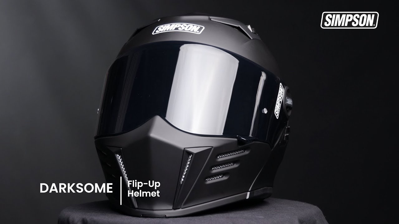 Simpson Darksome Flip-Up Helmet - YouTube