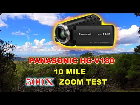 Panasonic HC-V180 10 mile Zoom Test - YouTube