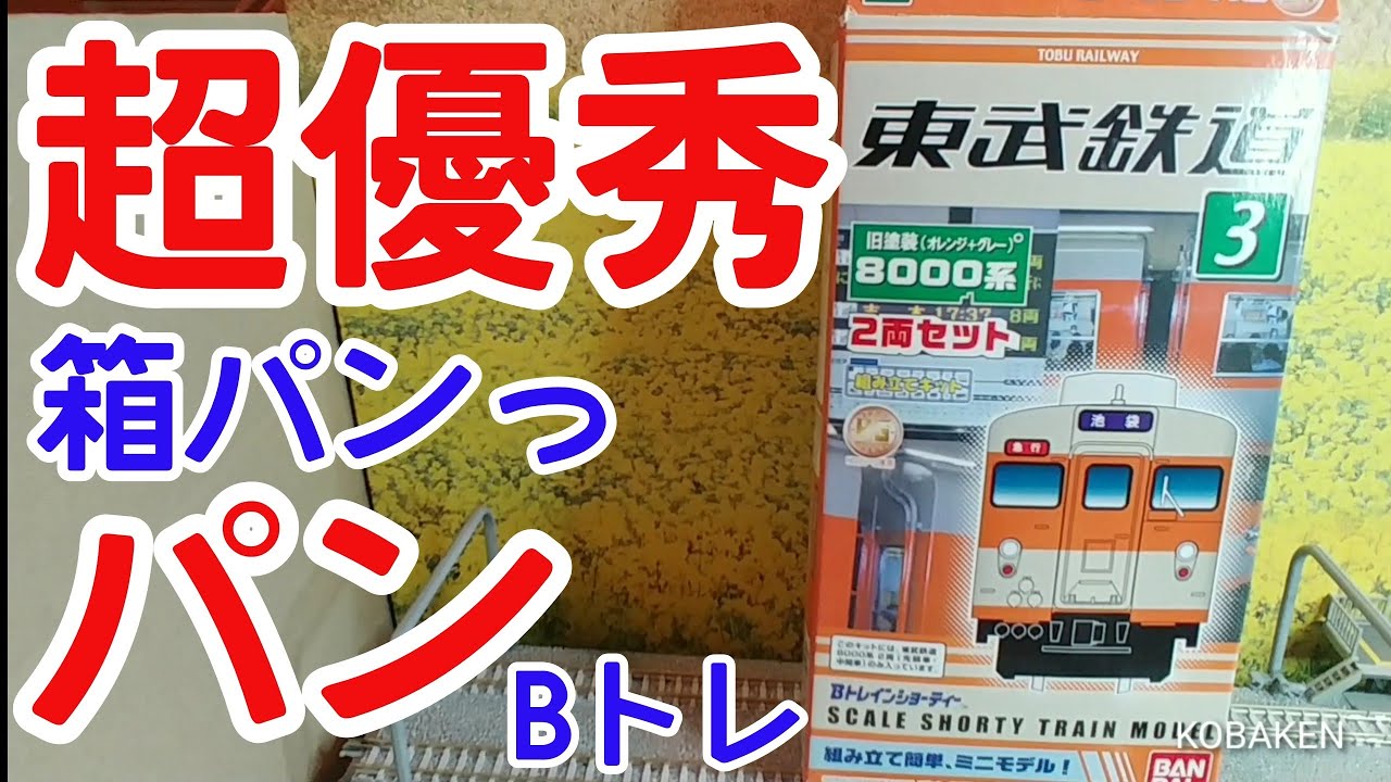 Bトレ箱パンっパン】⑰東武鉄道8000系旧塗装(2007年ロット) - YouTube