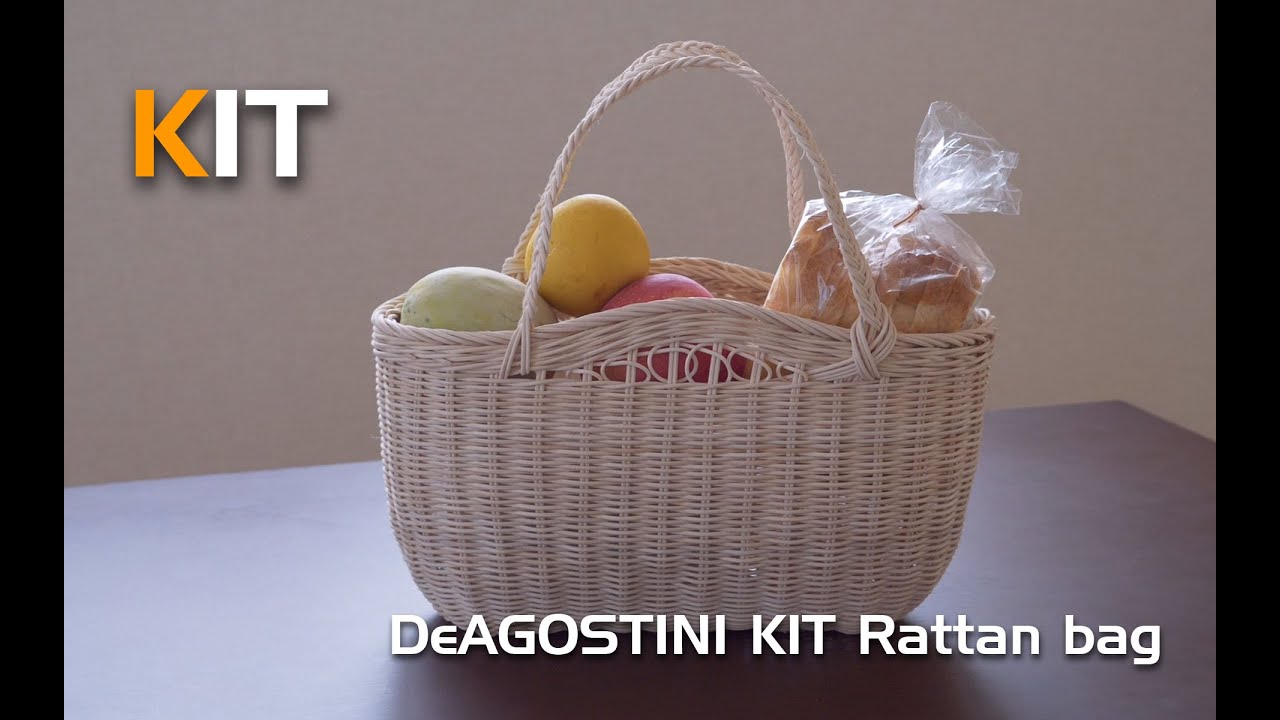 DeAGOSTINI社 隔週刊 籐でつくる小物とバッグ 38-42 輪違い飾りの