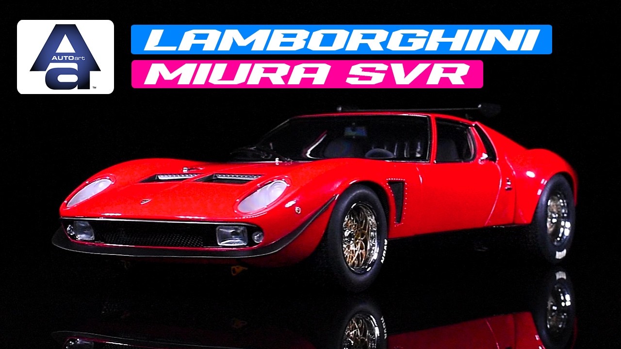 Lamborghini Miura SVR Jota Red 1/18 Model Car by Autoart - YouTube