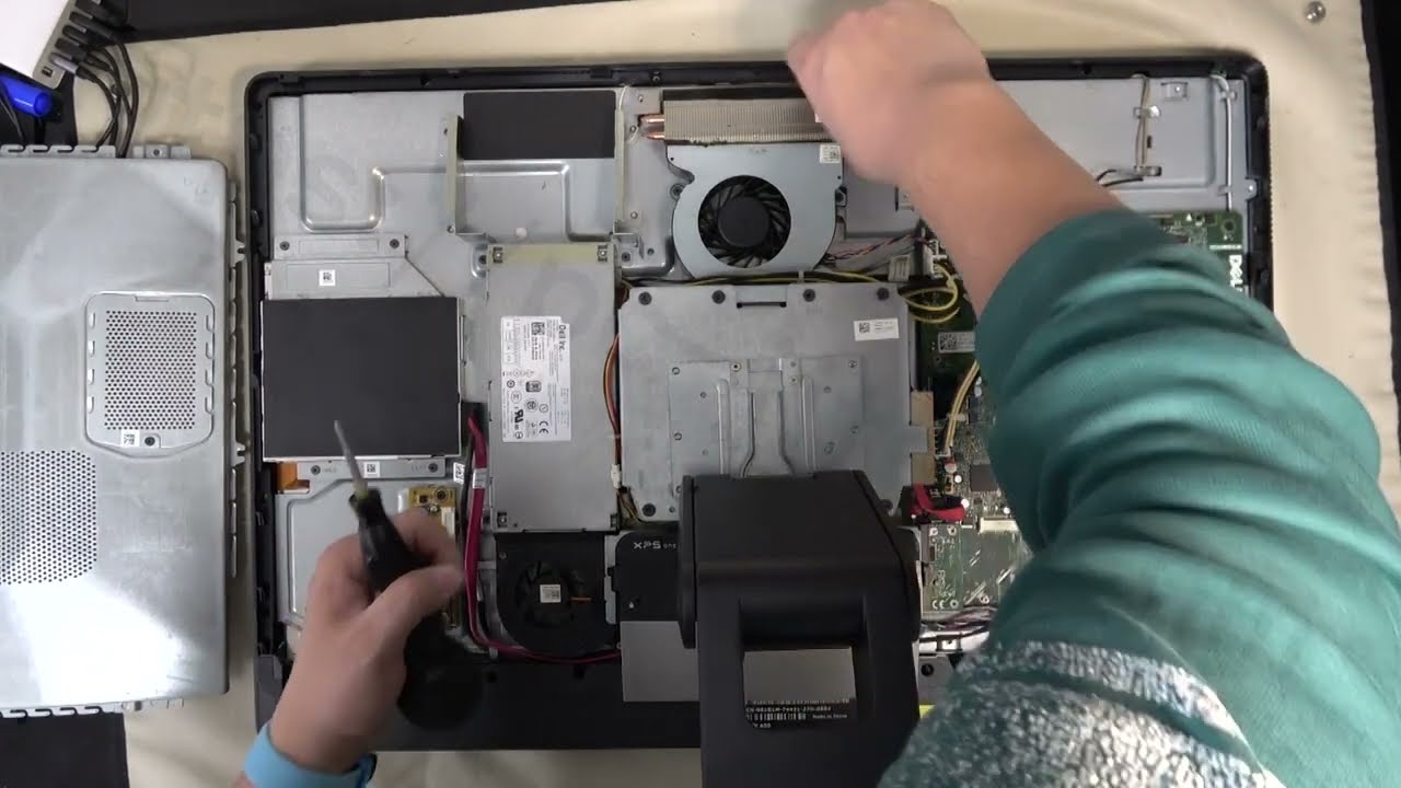 パソコン修理】【DELL XPS ONE 2710】マザーボード交換 - YouTube