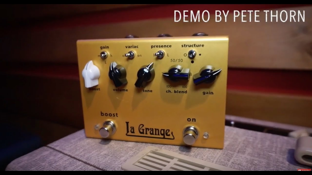 Bogner La Grange overdrive, demo by Pete Thorn - YouTube