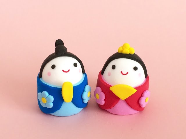 粘土】簡単可愛い♡粘土のお雛様の作り方 - YouTube
