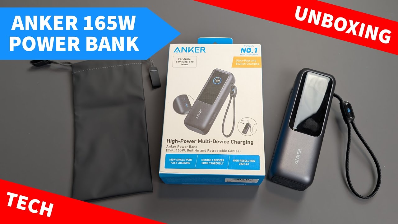 165W Anker Power Bank Unboxing (25,000mah) + First Impressions