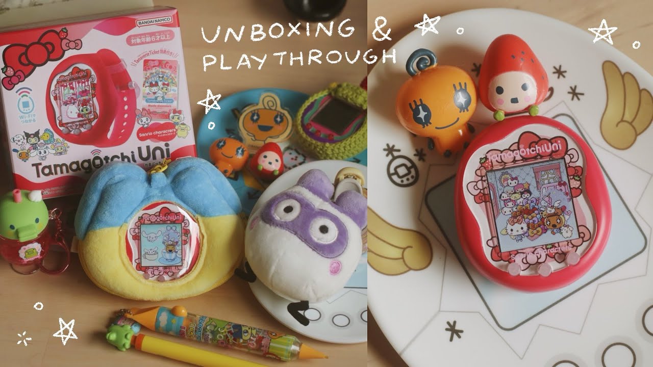 TAMAGOTCHI UNI SANRIO ☆ unboxing & playthrough 🎀 - YouTube