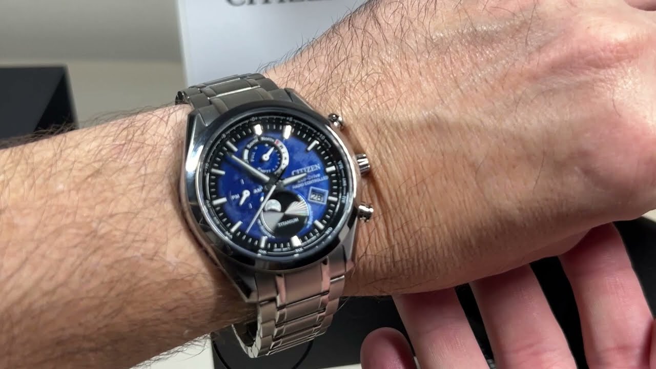 Citizen Tsuki-yomi Radio Controlled Eco-Drive (Model BY1010-57L