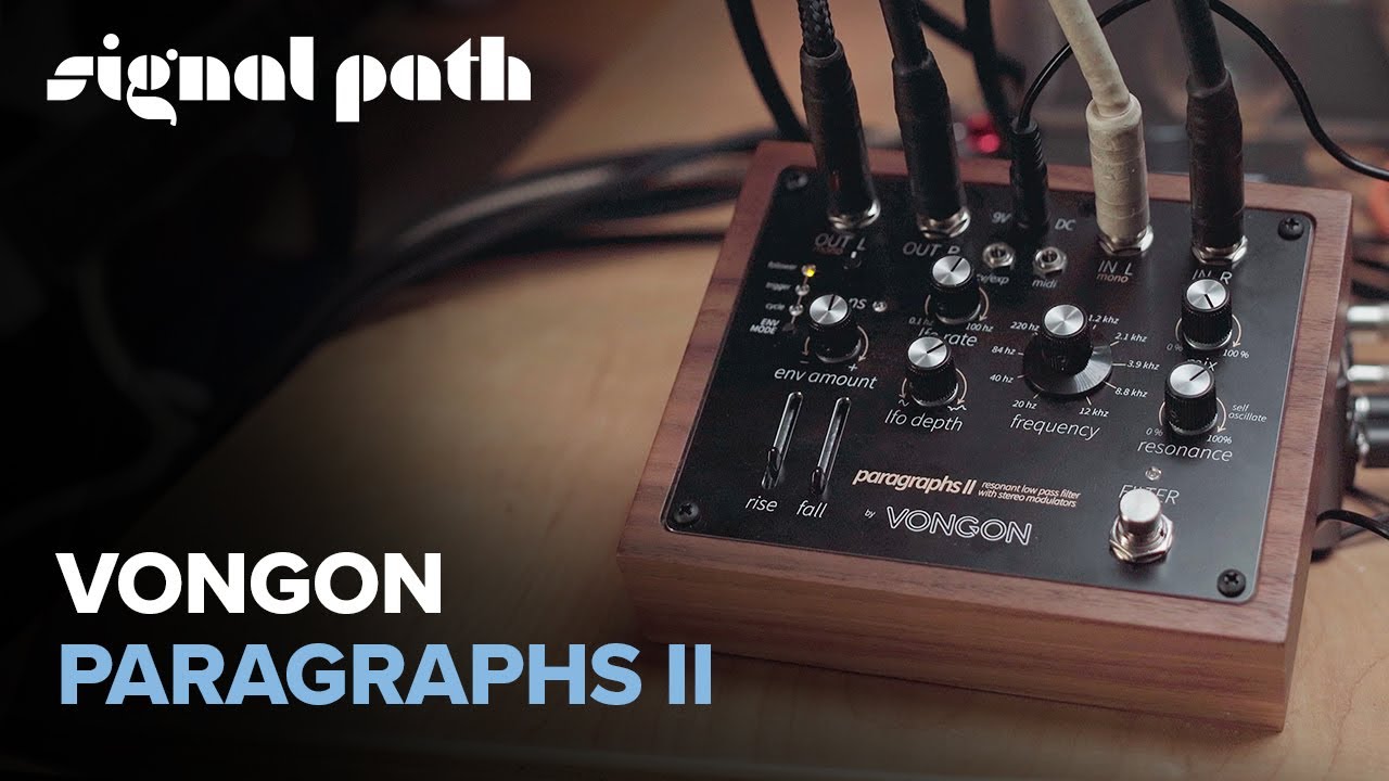 A Synth Filter For Your Guitar | Vongon Paragraphs II Low Pass